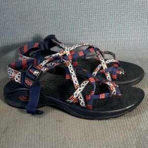Chaco Eco Tread X2 Classic Sandals J105678 Women's Red/White/Blue Size 8